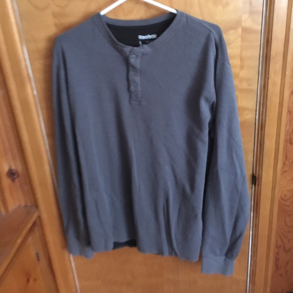 Reebok Grey Henley L/S